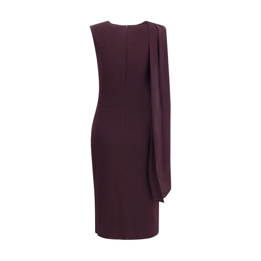 Purple Silk Cocktail Dress