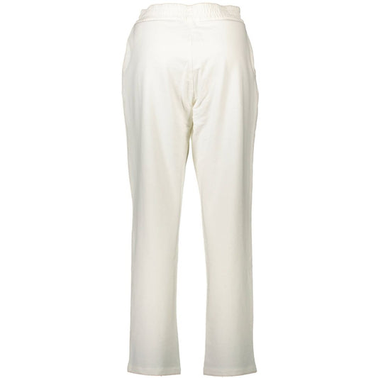 White Cotton Women's Trousers