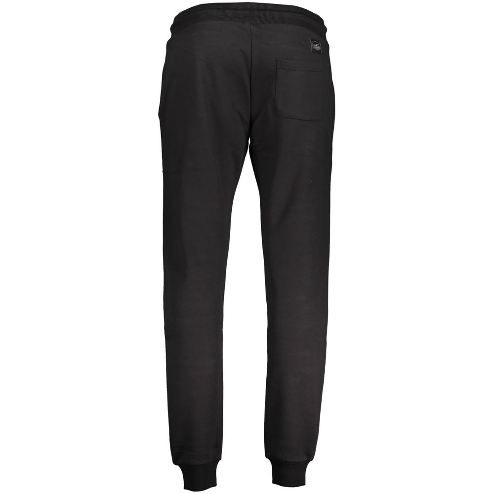 Black Cotton Men's Sweatpants