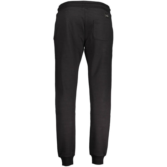Black Cotton Men's Sweatpants