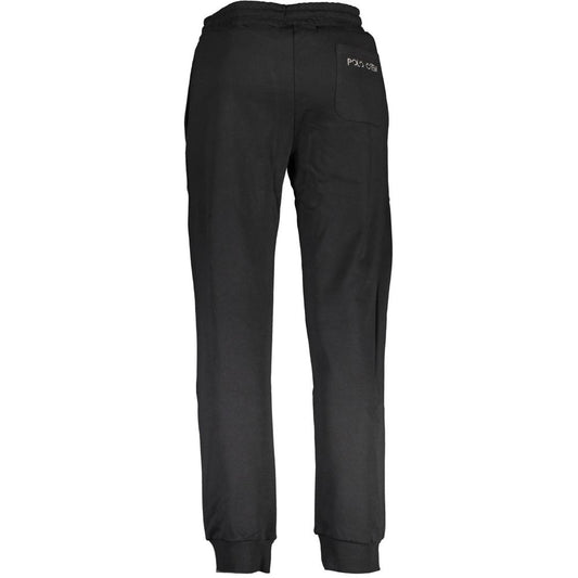 Black Cotton Men's Sweatpants