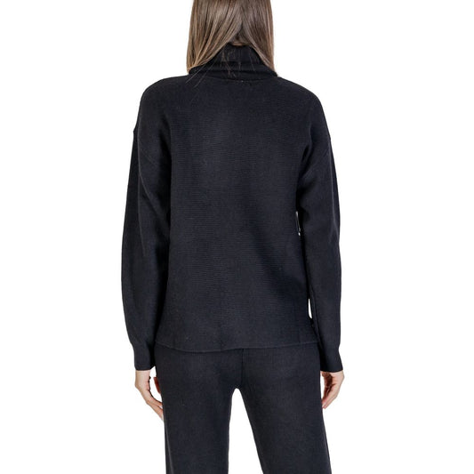 Black Viscose Turtleneck
