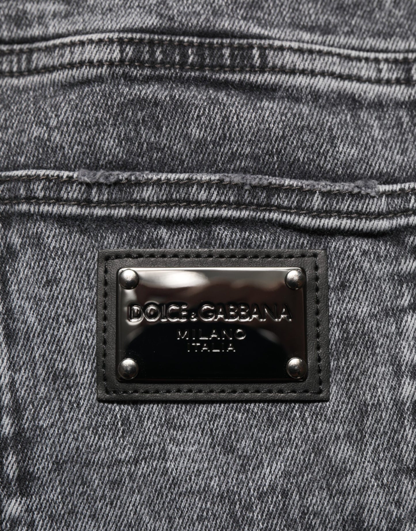 Gray Cotton Slim Fit Denim Trouser Jeans