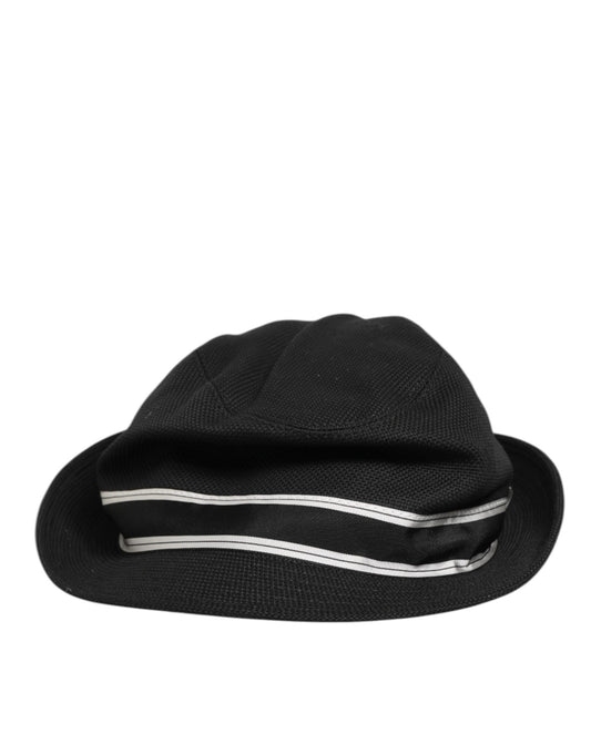 Black Cotton Polka Dot Lining Fedora Men Hat