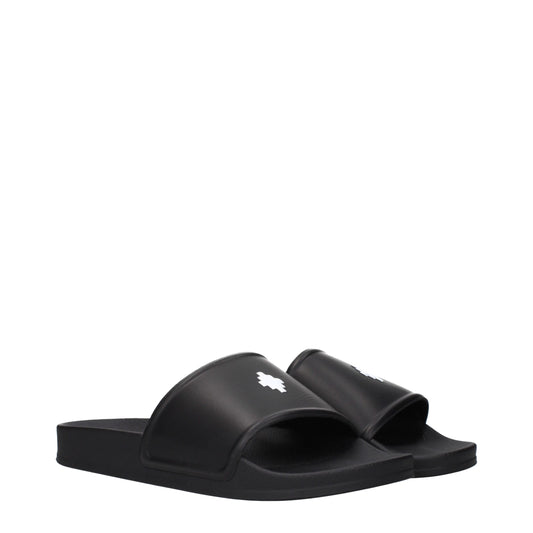 Black Cotton Slippers
