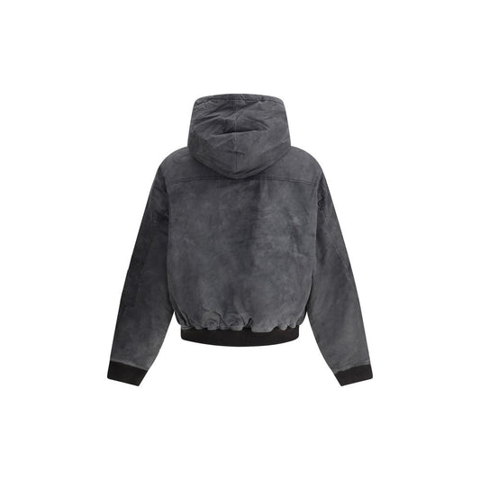 Gray Cotton Bomber