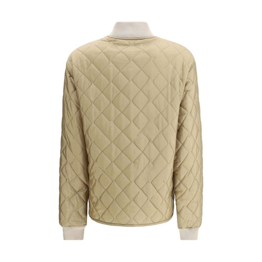 Beige Polyamide Bomber