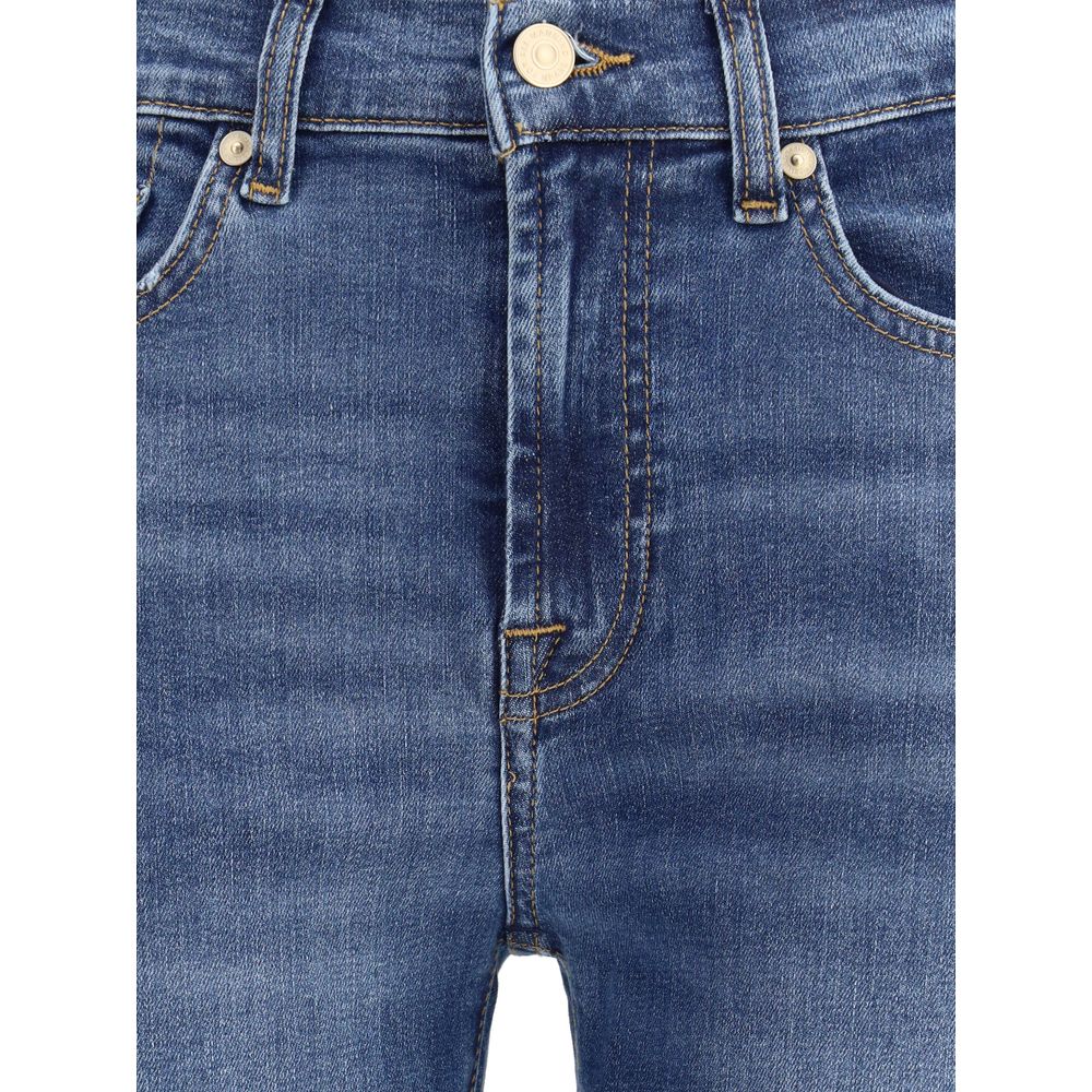 Blue Cotton Relaxed Fit Jeans