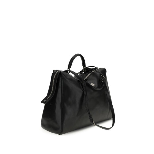 Black Calf Leather Bos Taurus Shoulder Bag