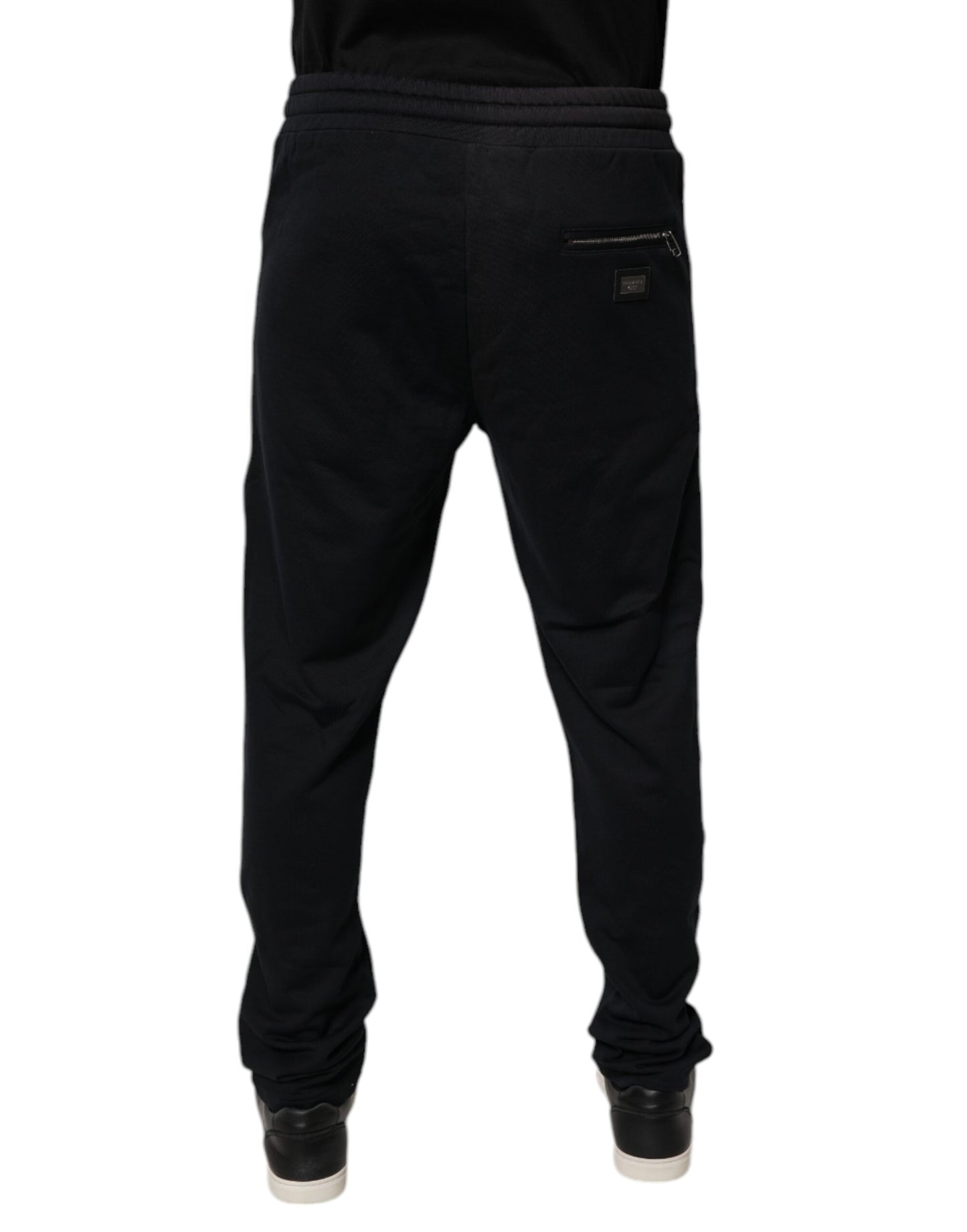 Black Cotton Men Jogger Sweatpants Pants
