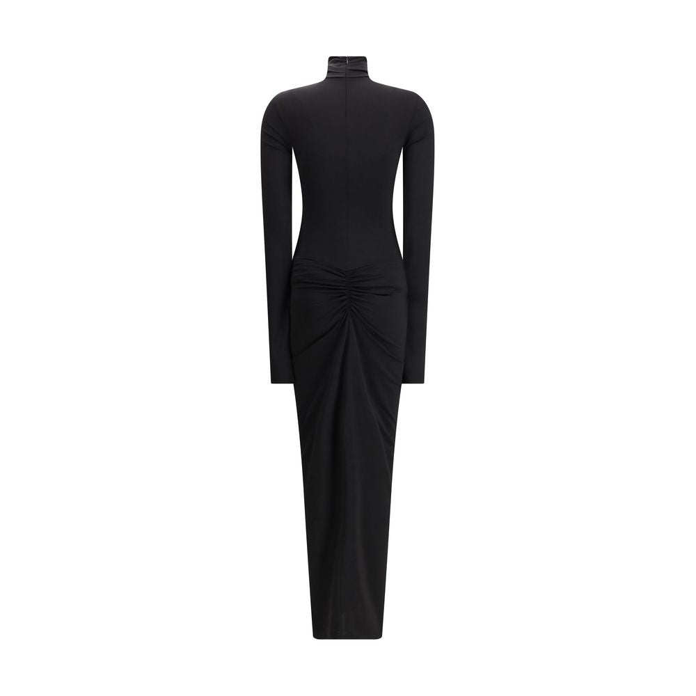 Black Polyester Casual Dress