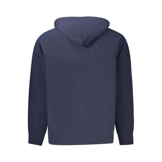 Blue Cotton Men's Hoodie