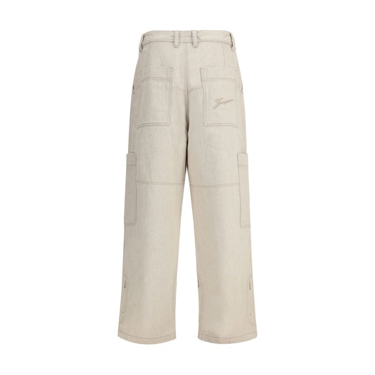 Beige Cotton Jeans Denim
