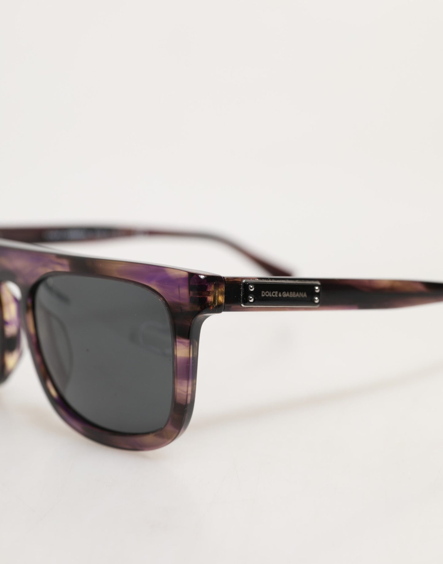 DG4390F Havana Full Rim Acetate Round Lenses Sunglasses
