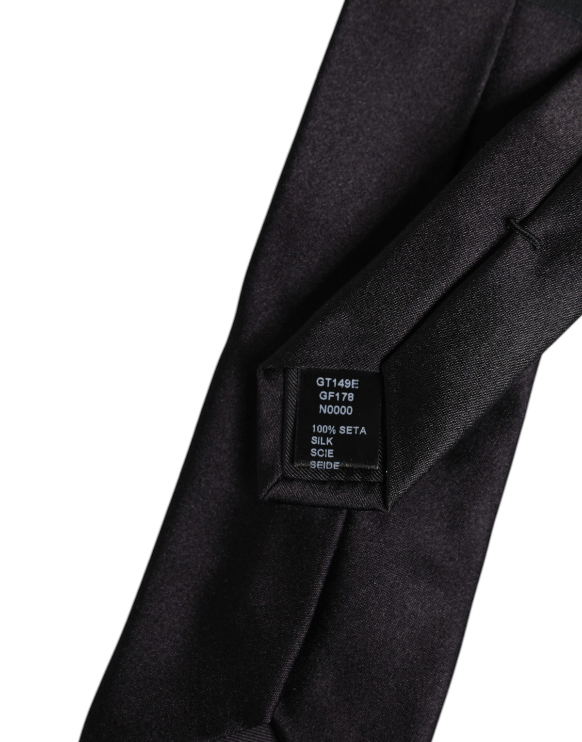 Black Safety Pins Silk Adjustable Necktie Accessory Tie