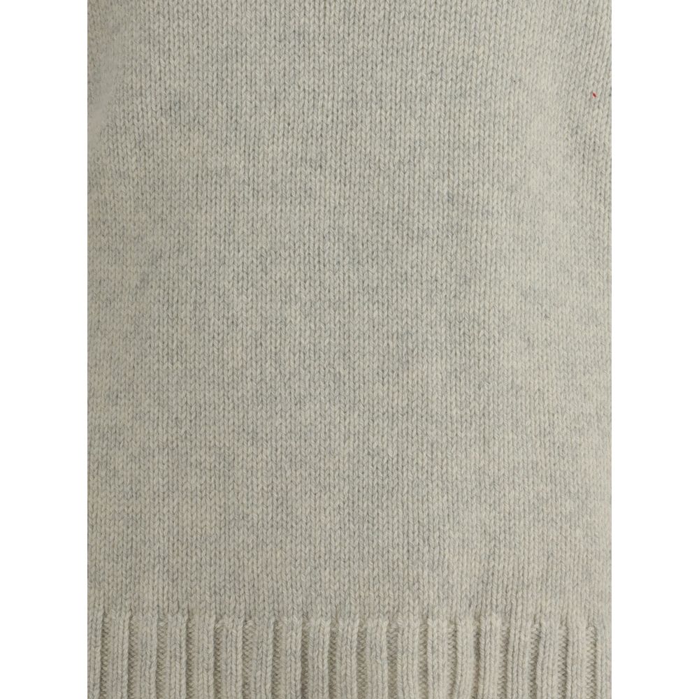 Gray Alpaca Vicugna Pacos Turtleneck