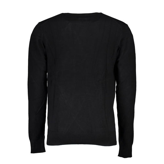 Black Viscose Men's Sweater
