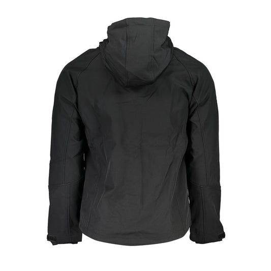 Black Polyester Men's Jacket