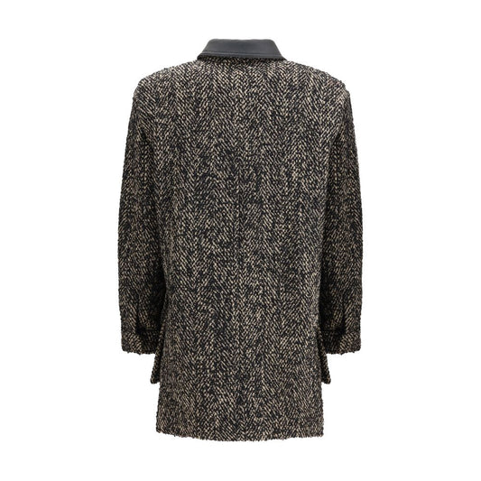 Brown Fleece Wool Coat