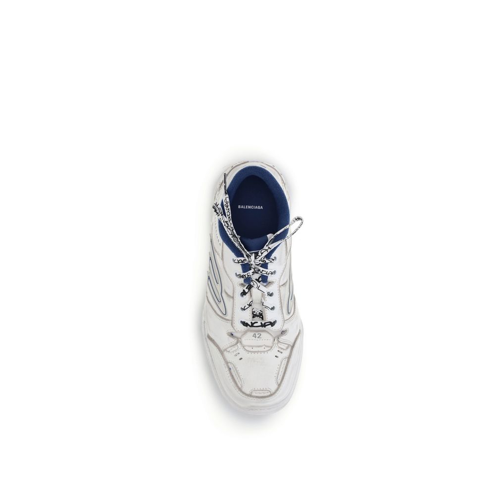 Gray Calf Leather Bos Taurus Athletic Sneakers