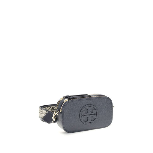 Blue Leather Shoulder Bag