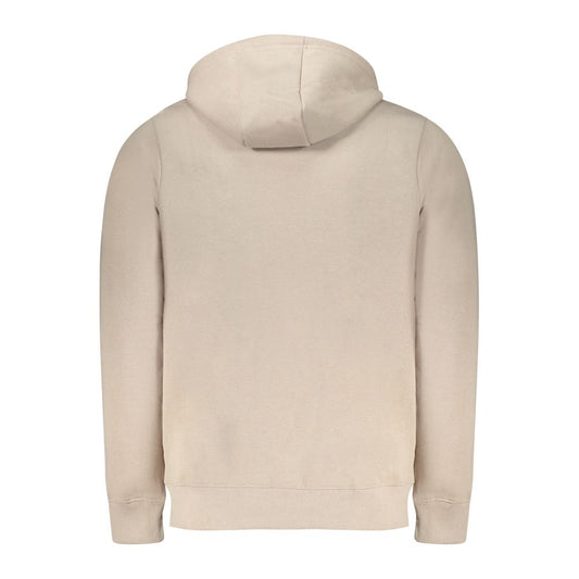 Beige Cotton Men's Hoodie