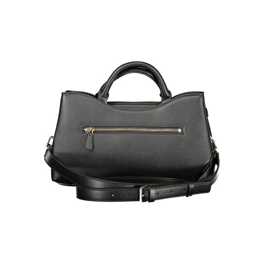 Black Polyurethane Women's Handbag