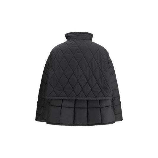 Black Nylon Jackets And Coat
