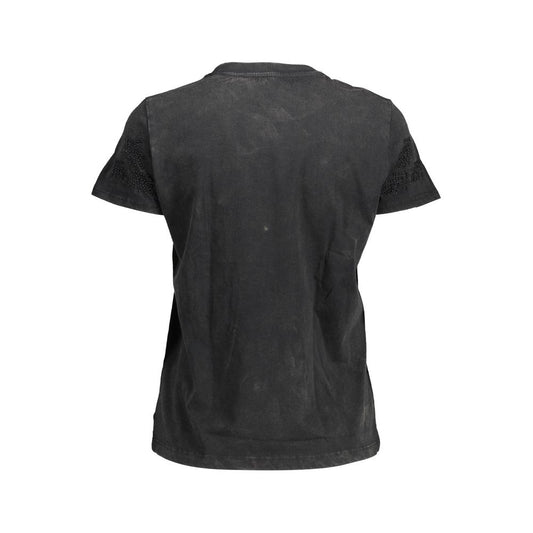 Black Cotton T-Shirt