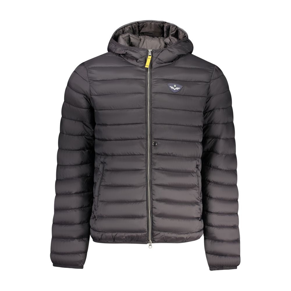 Black Polyamide Men Jacket