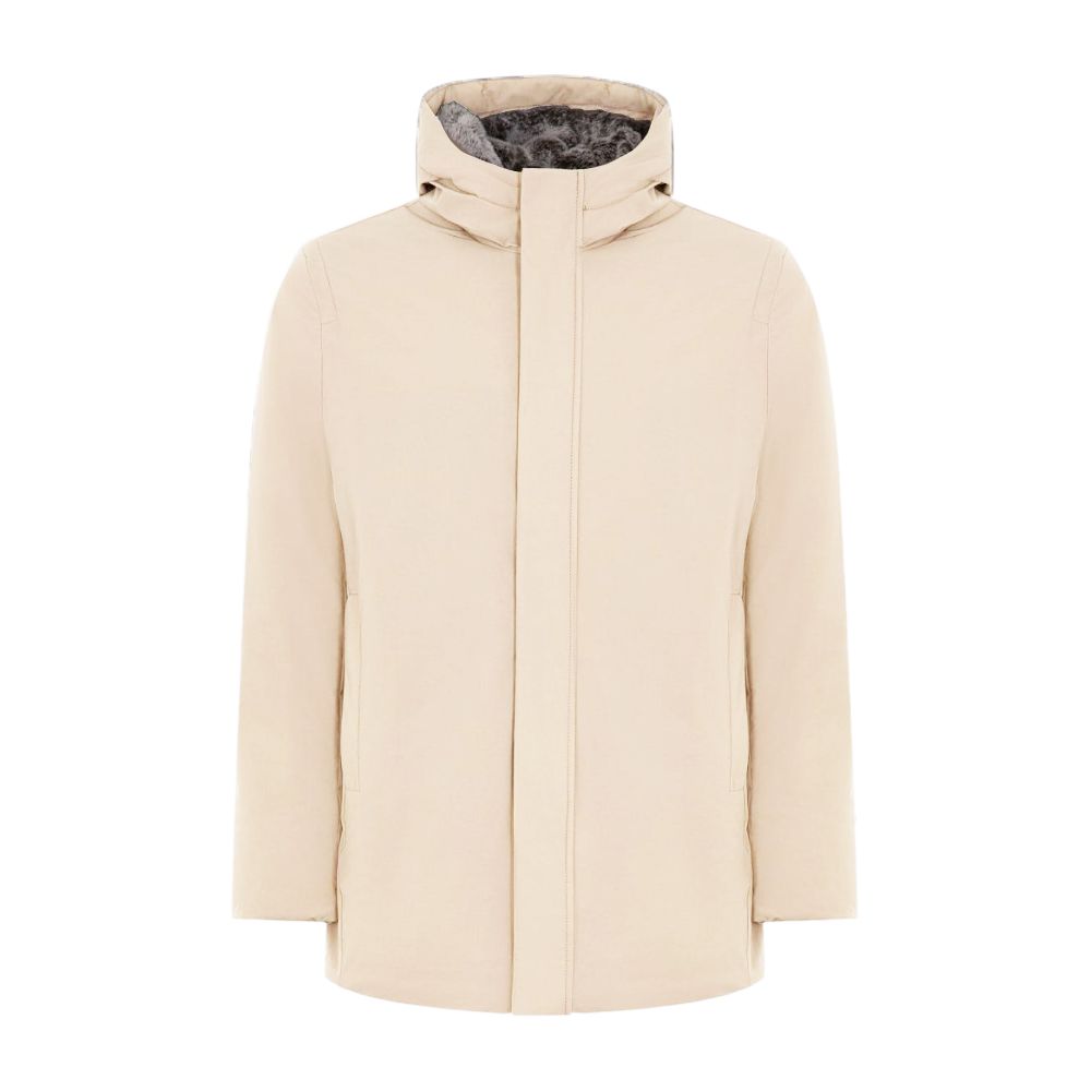 White Polyester Jackets & Coat