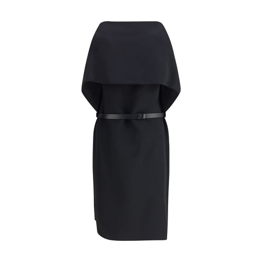 Black Viscose Casual Dress