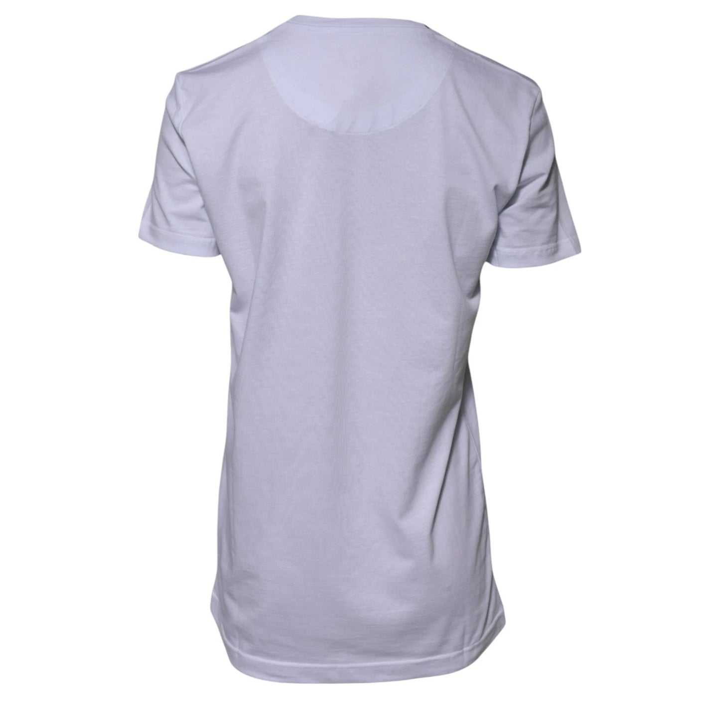 White Cotton Goodluck 2023 Crew Neck T-shirt