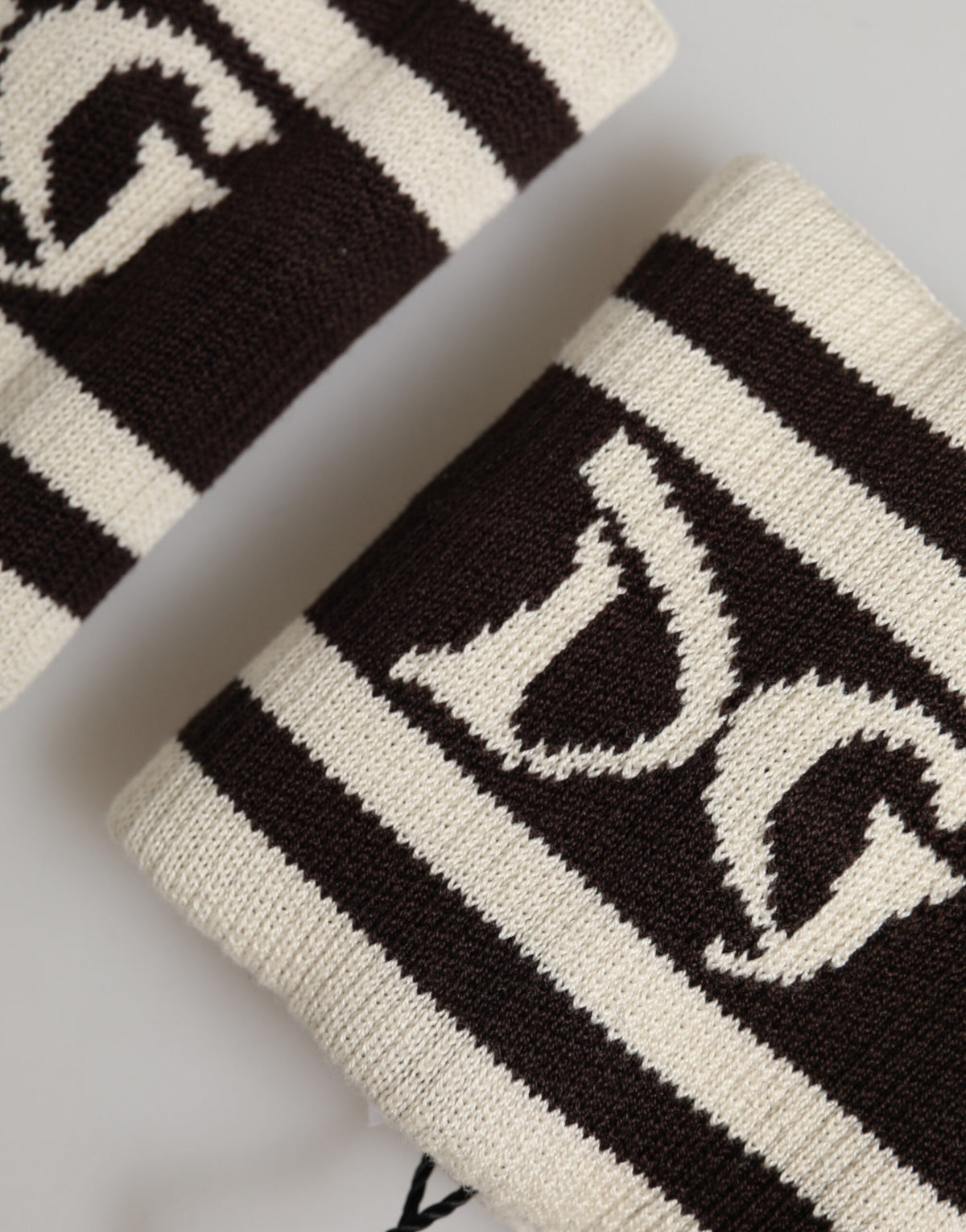 Black White DG Logo Cotton 1 Pair Wristband