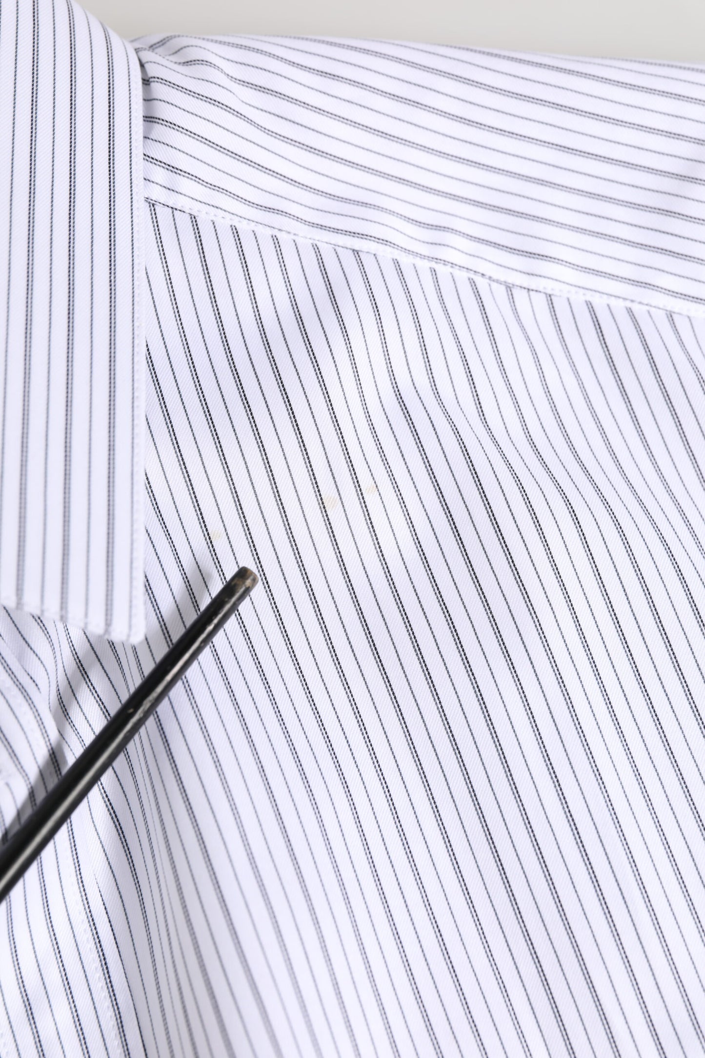 White Stripes Cotton Men GOLD Dress Shirt