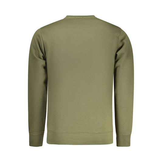 Green Cotton Men Sweater