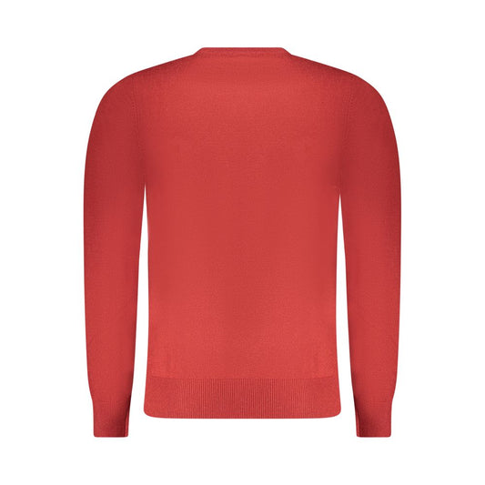 Red Wool Men Sweater