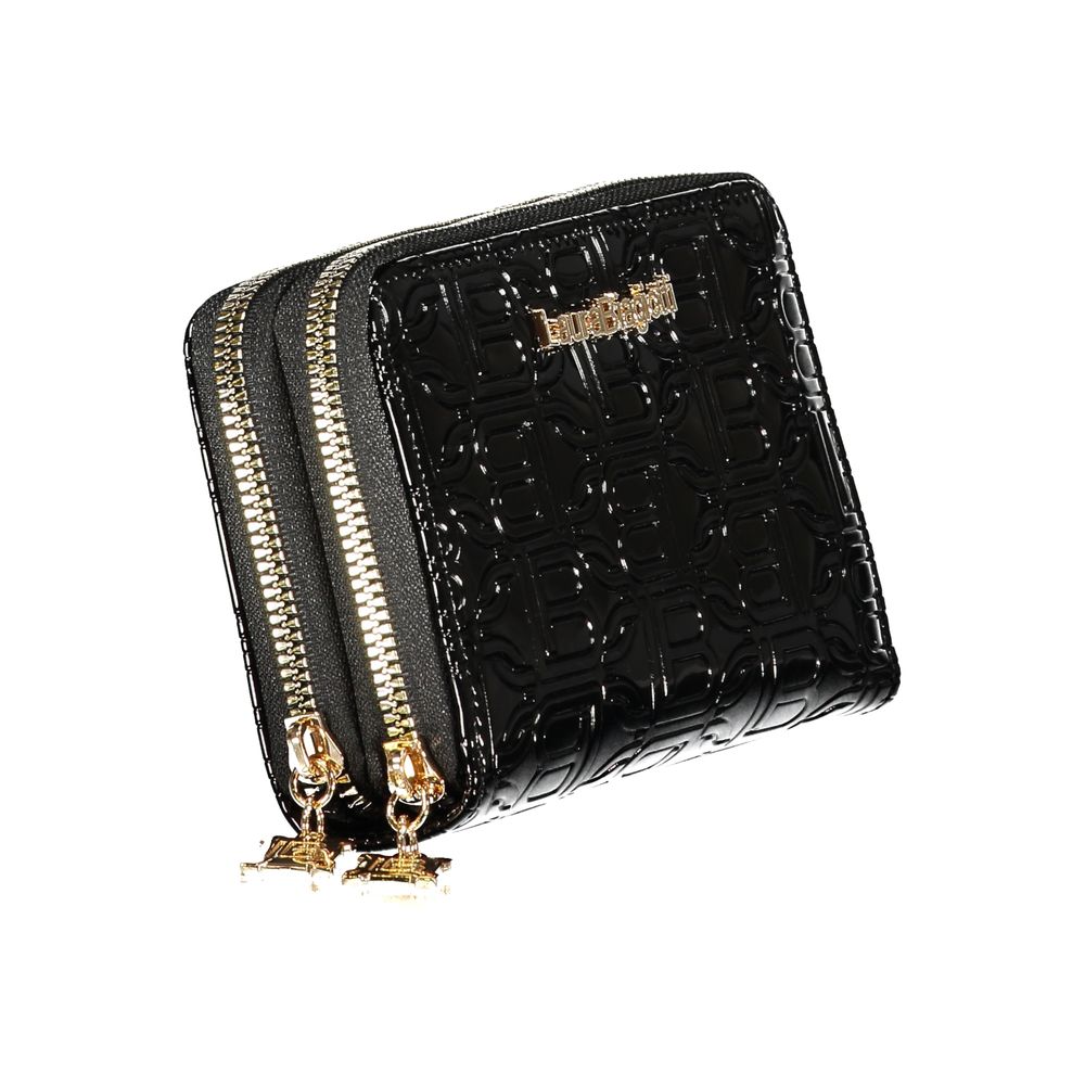Nero Poliuretano Women Wallet