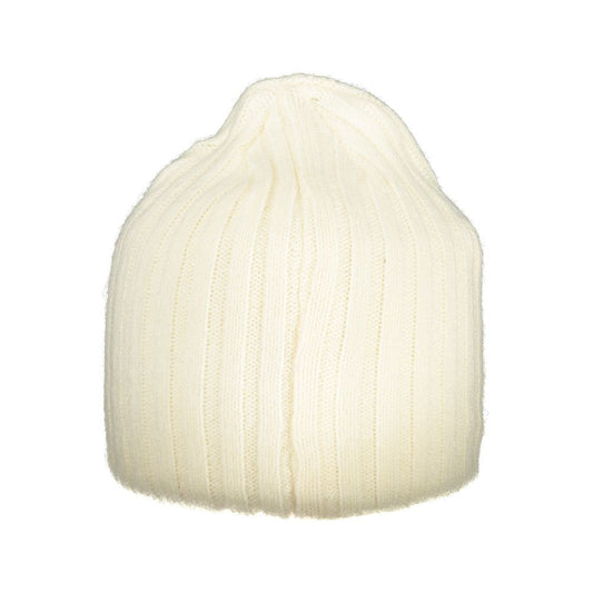 White Polyester Men Cap