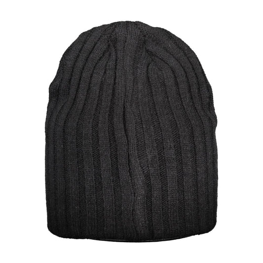Black Polyester Men Cap