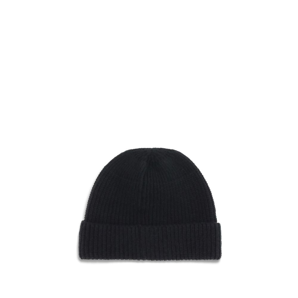 Black Fleece Wool Beanie