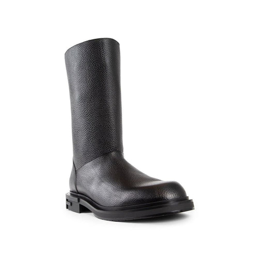 Black Calfskin Boots
