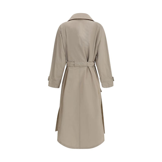 Beige Polyester Coat