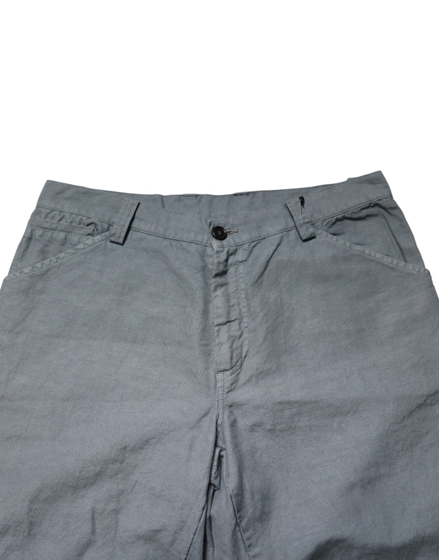 Gray Cotton Regular Fit Men Denim Trouser Jeans