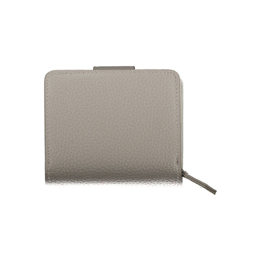 Grigio Polyurethane Women Wallet