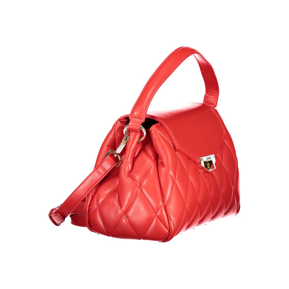 Rosso Polyurethane Women Handbag