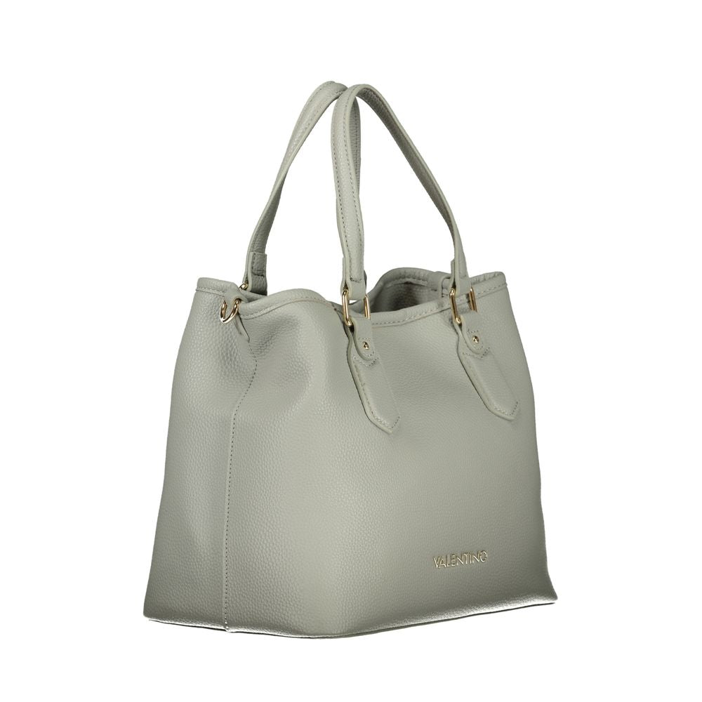 Grigio Polyurethane Women Handbag