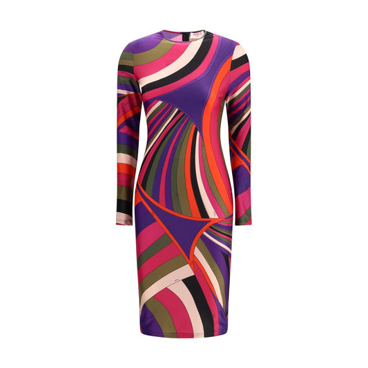 Multicolor Polyamide Casual Dress