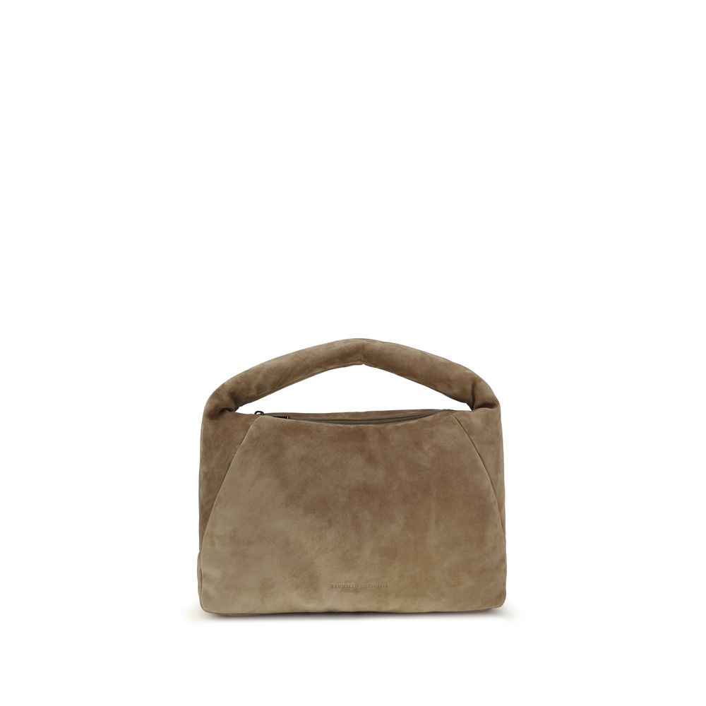 Beige Calf Leather Bos Taurus Handbag