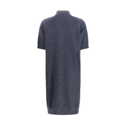 Blue Mohair Casual Dress